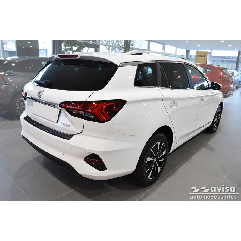 Echt 3D Carbon Achterbumperprotector  MG 5 SW (EV) 2022- 'Ribs'