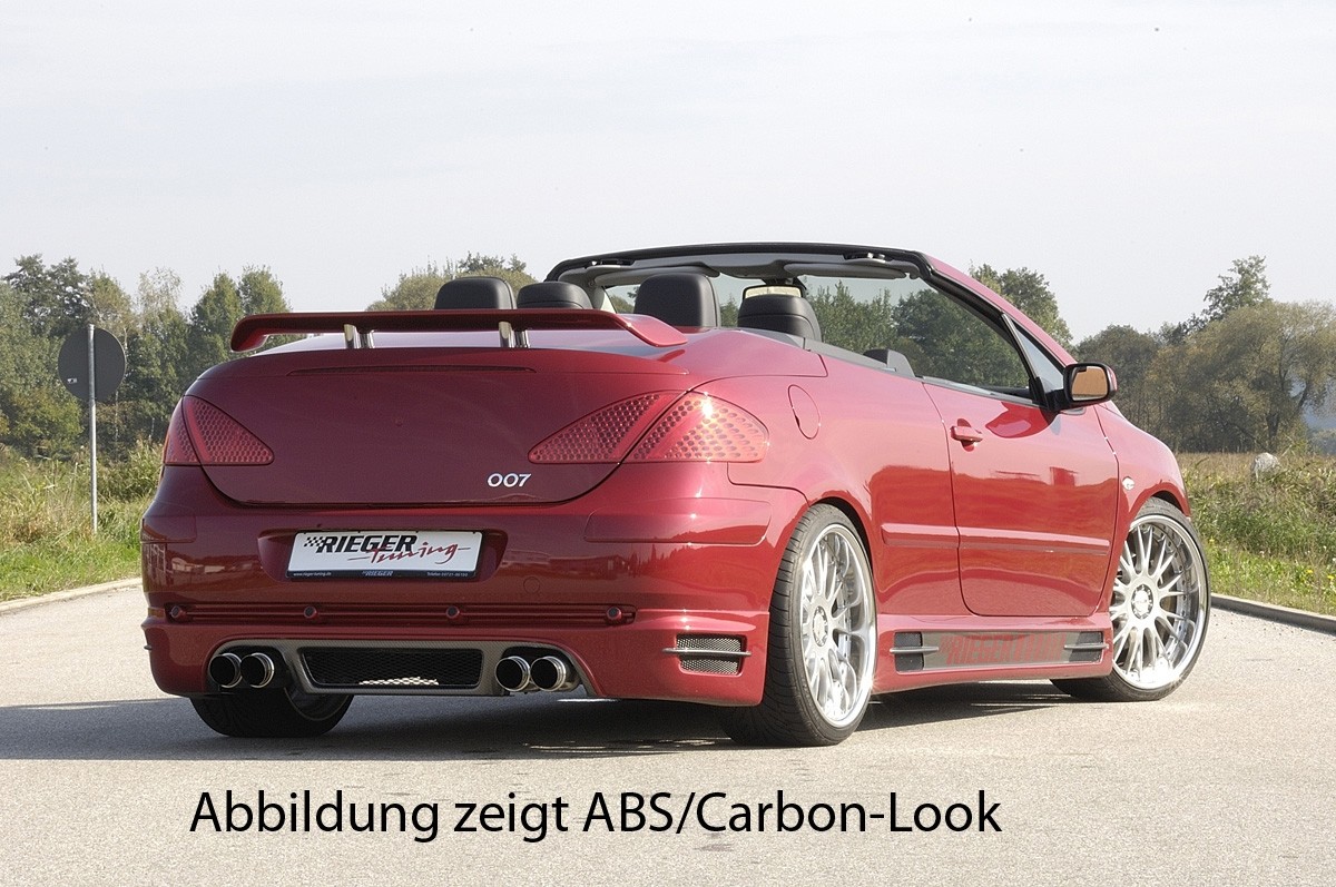 Achterbumper Diffusor diffuser-look Peugeot 307 CC Rieger