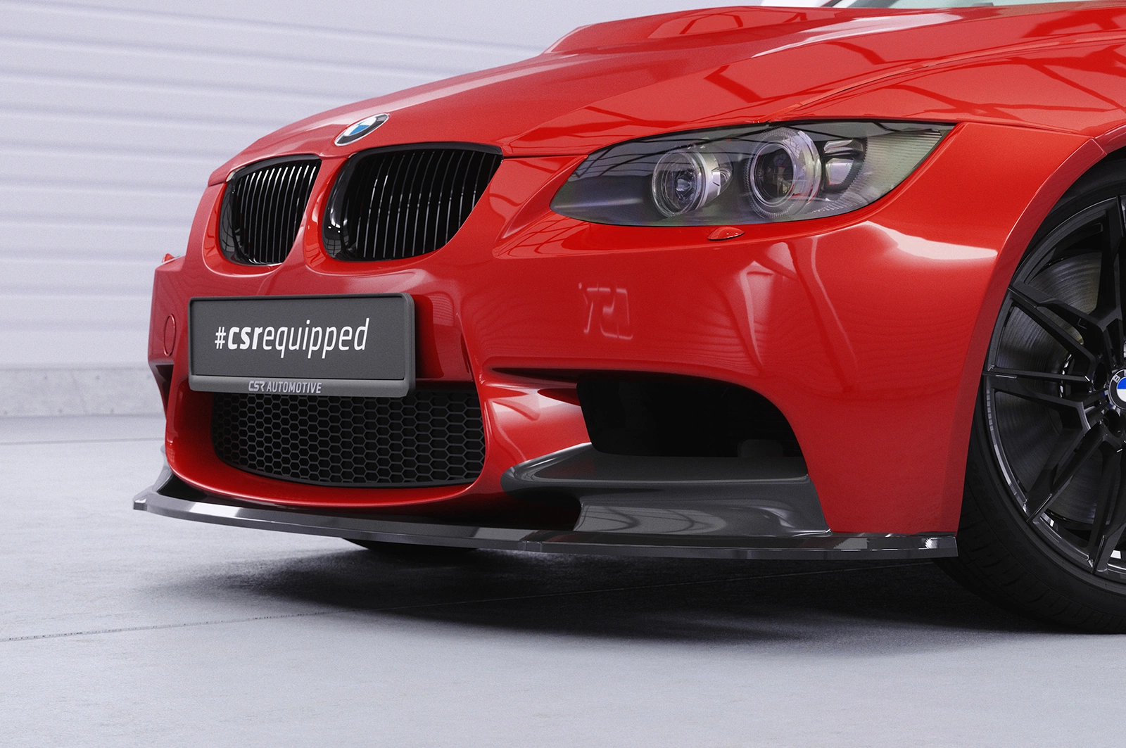 Voorspoiler BMW M3 E90/E92/E93 glans zwart