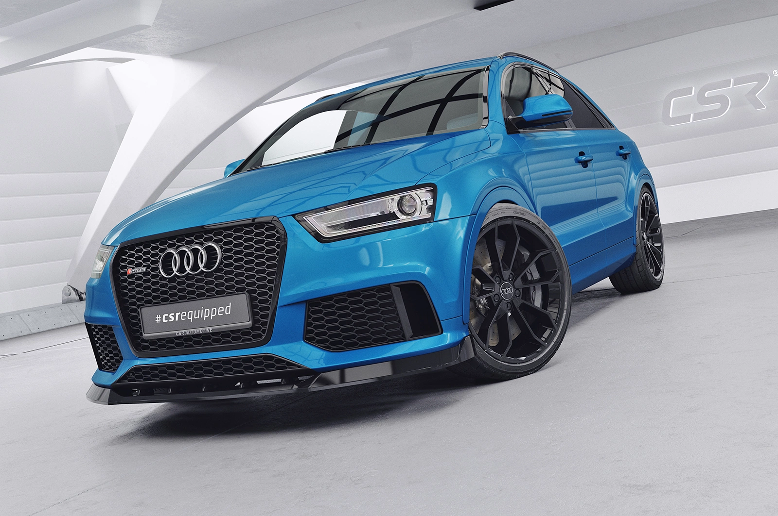 Voorspoiler Audi RSQ3 glans zwart