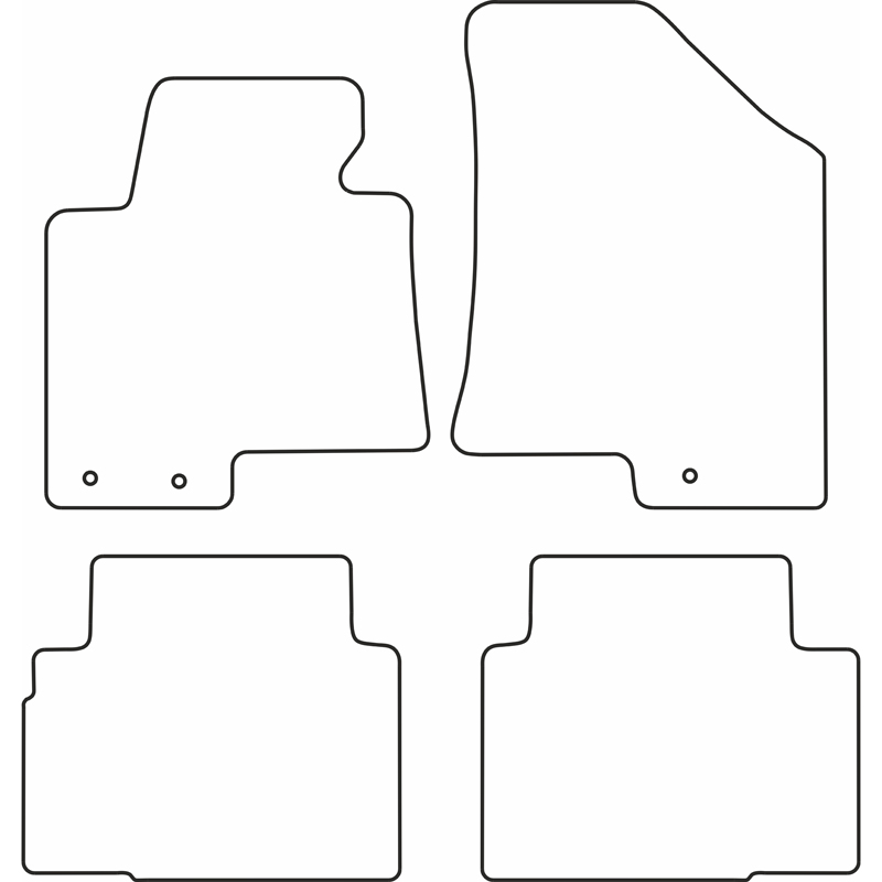 Automatten Velours  Hyundai ix35 2010-