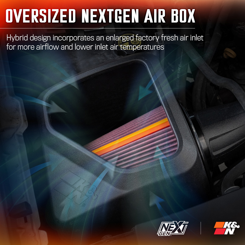 K&N NextGen Cold Air intake  Cadillac/Chevrolet /GMC 4.8L/5.3L/6.2L V8 2009-2014 (50-3070)