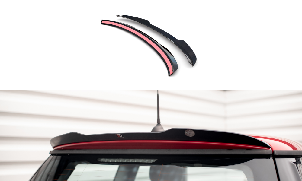 Spoiler Mini One R56 2006 - 2010 Maxton Glans Zwart