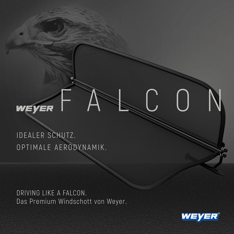 Pasklaar Weyer Falcon Premium Windschot  Porsche 911 Type 997 2007-2012