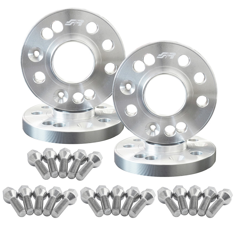 Simoni Racing Aluminium Spoorverbreder Set - 2x12mm(VA) - 2x12mm(AA) (Naaf 58,1mm) inclusief wielbouten -  Abarth, Fiat diversen