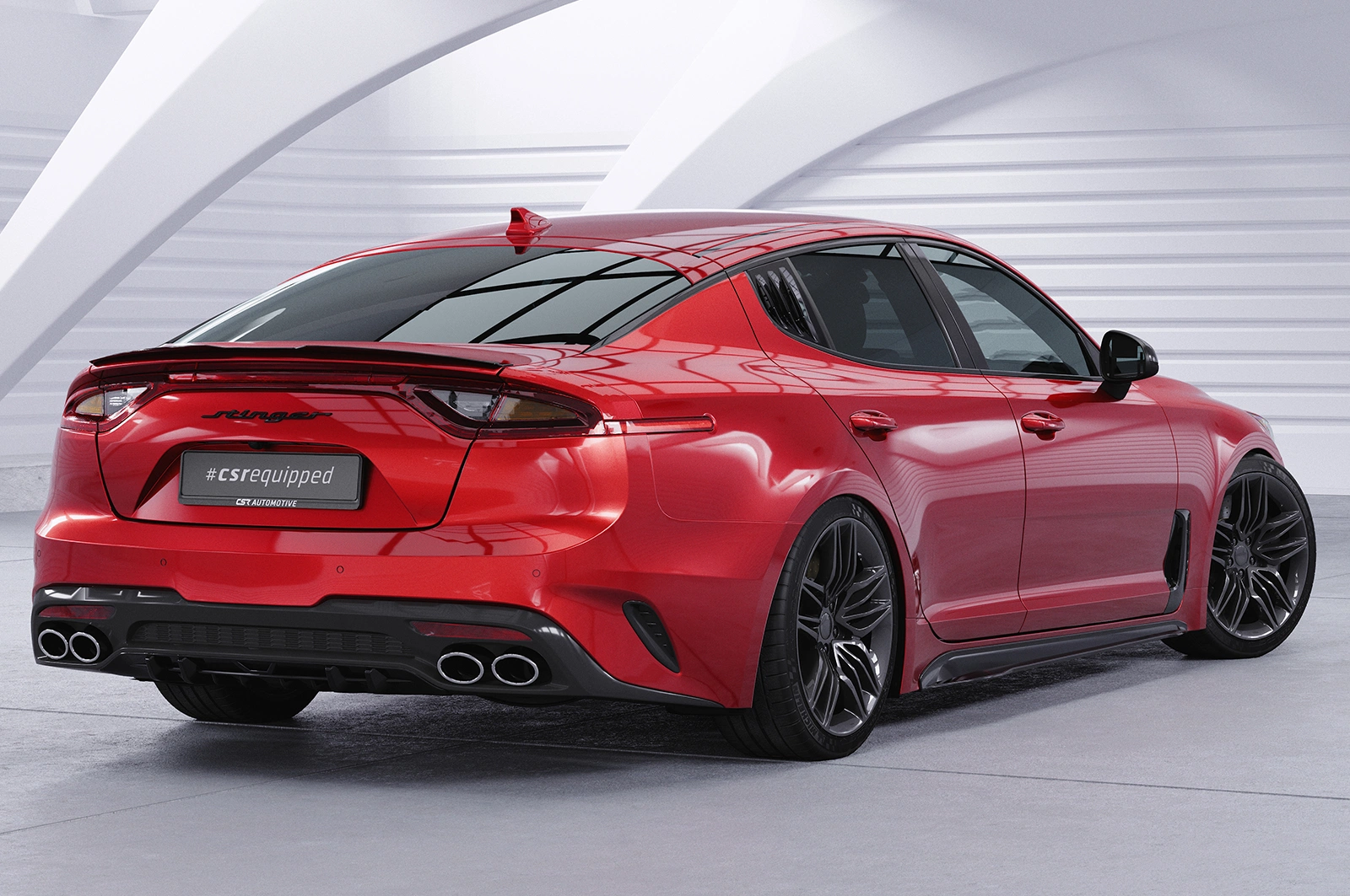 Achterspoiler Kia Stinger GT glans zwart 2017– van CSR Automotive
