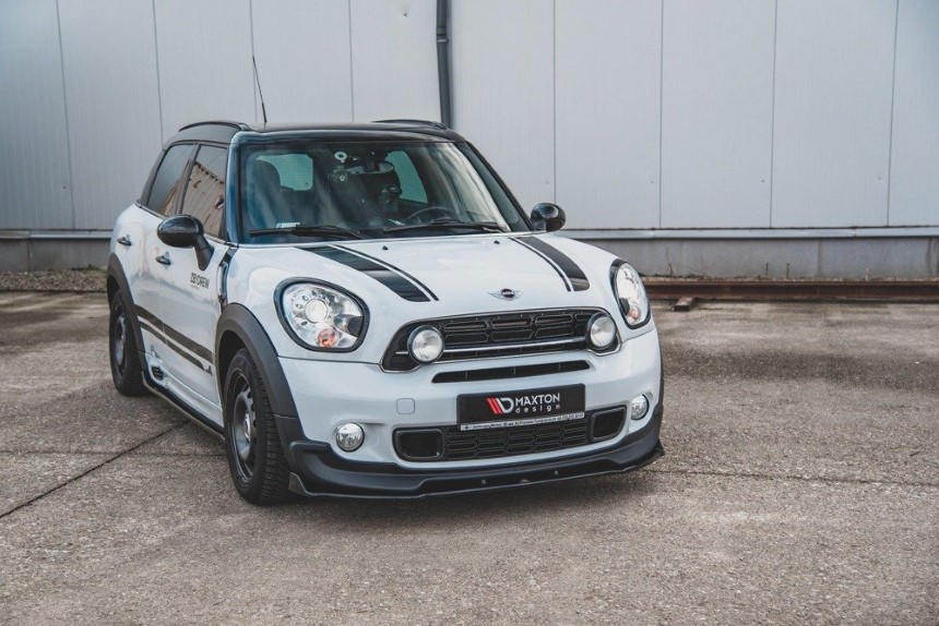 Voorspoiler Mini Countryman R60 Maxton Design glans zwart