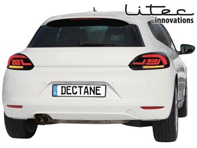 Achterlichten Cardna VW Scirocco 08-14 LED Dyna rood/smoke