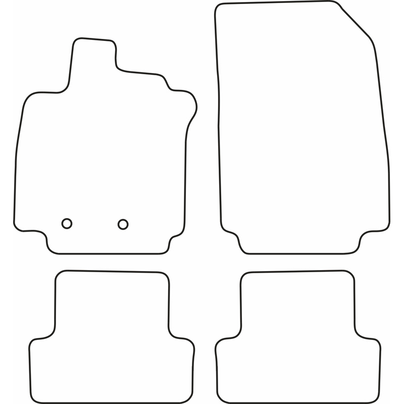 Automatten Velours  Renault Clio 2005-2012