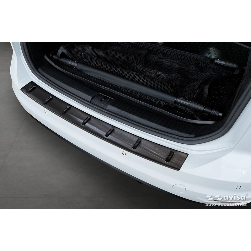 Avisa Zwart RVS Achterbumperprotector  Volkswagen Touran III 2015- incl. R-Line 'STRONG EDITION'