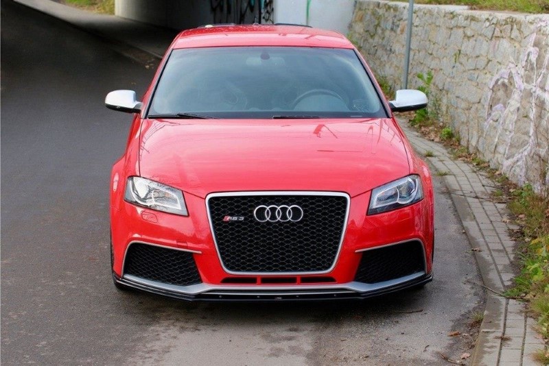 Voorspoiler V.1 Audi RS3 8P Glanzend zwart
