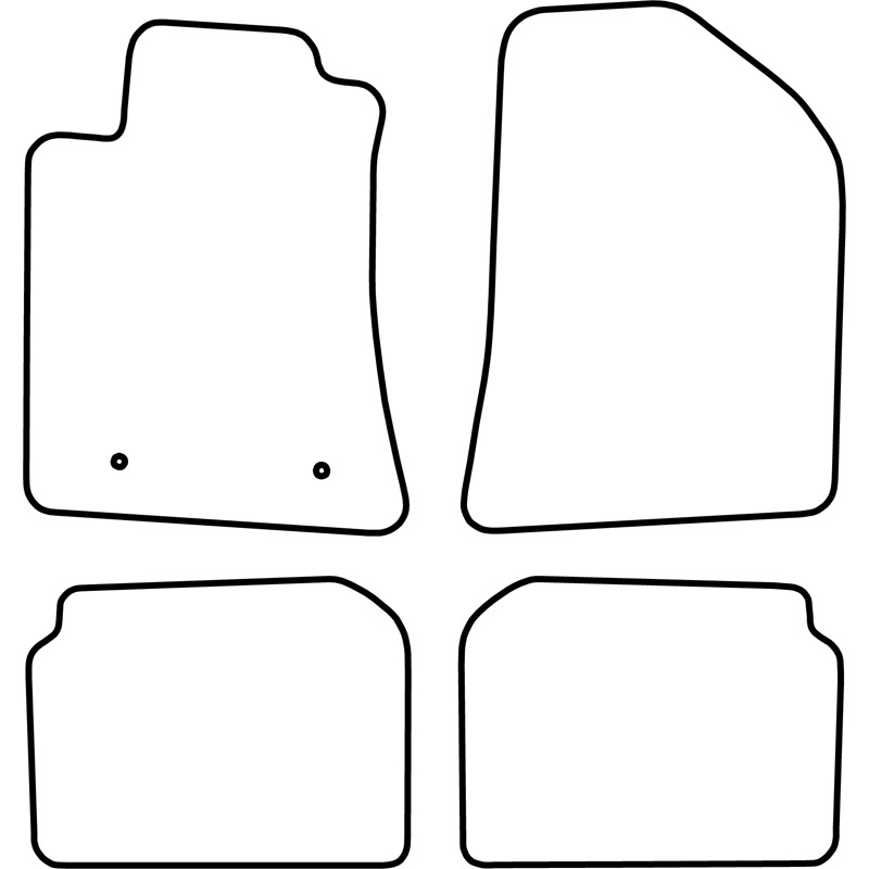 Automatten Velours  Toyota Avensis 2003-2005