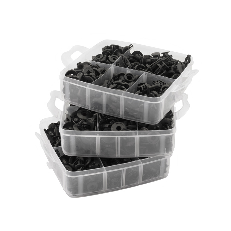 Assortimentsdoos met Automotive Clips - 630 stuks assorti + (De-)Montagetang