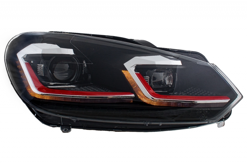 Koplampen VW Golf VI in Golf 7.5 Look Dynamic LED GTI