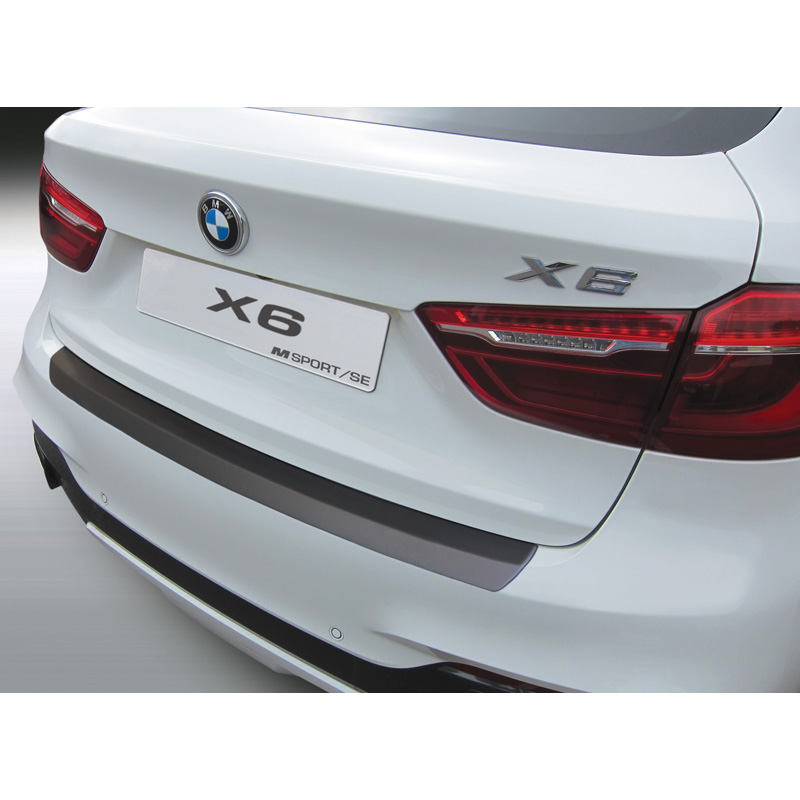 ABS Achterbumper beschermlijst  BMW X6 F16 M-Sport/SE 2015-2019 Zwart