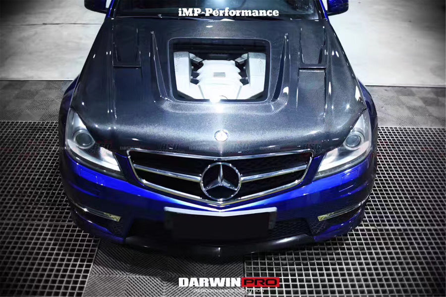 Mercedes Benz W204 C63 AMG IMP Style Carbon Fiber Motorkap 2012-2014