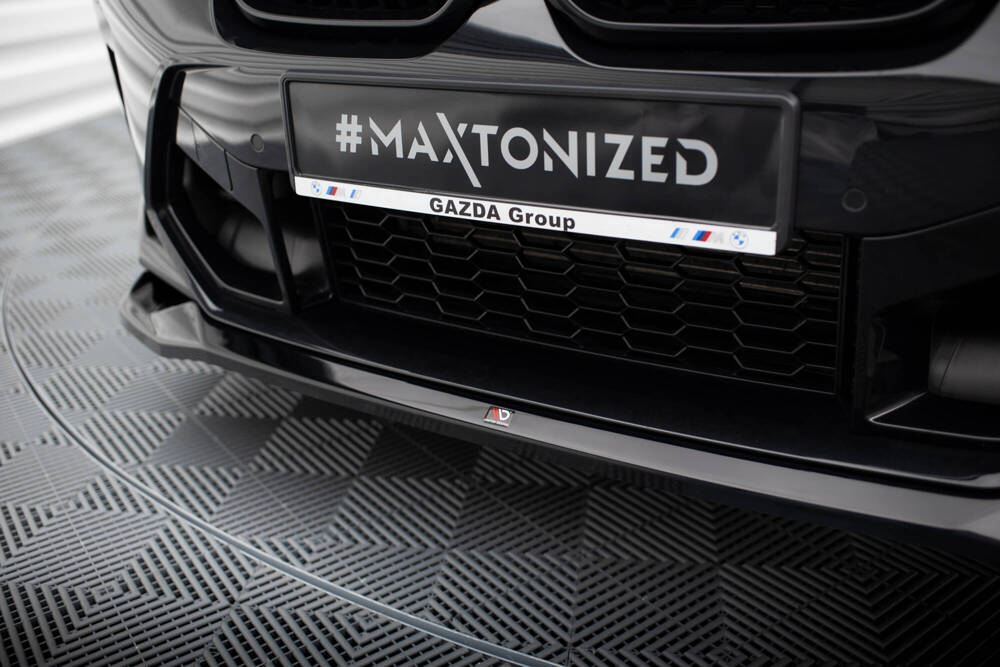 Voorspoiler V.2 BMW X3M F97 FL Maxton Glans Zwart