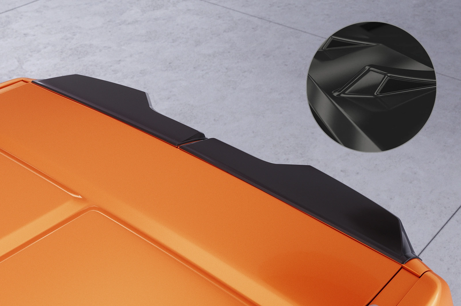 Achterspoiler Ford Transit MK7 glans zwart