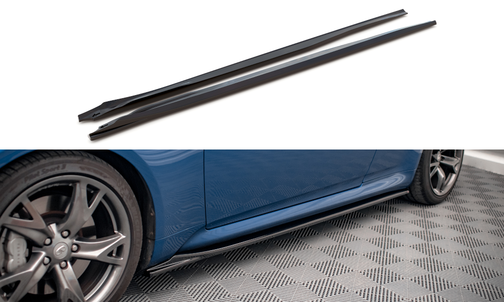 Zijskirts Infiniti G37 Coupe Maxton Glans Zwart