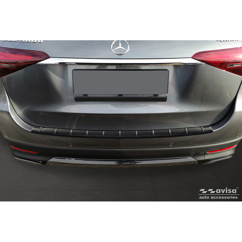 Zwart RVS Achterbumperprotector  Mercedes GLE II (W167) Facelift excl. AMG 2023- 'Ribs'