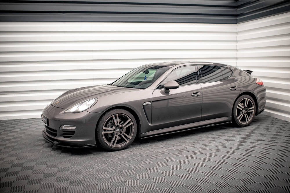 Zijskirts V.2 Porsche Panamera 970 Maxton Glans Zwart
