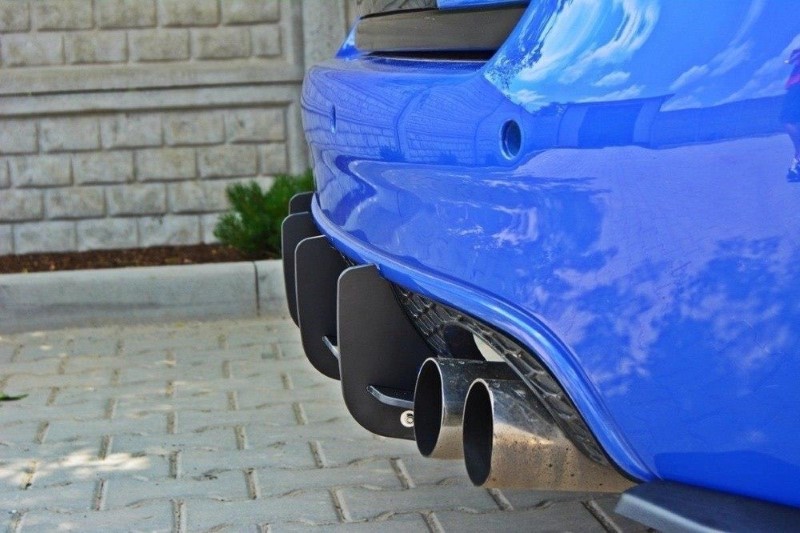 Achter Diffusers Audi RS6 C5 Glanzend Zwart