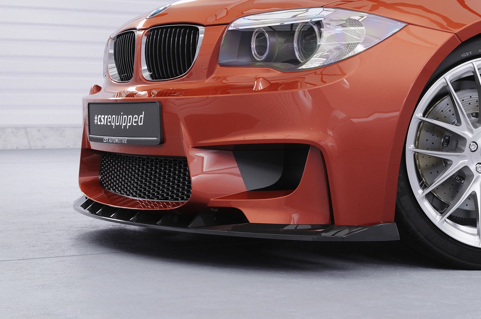 Voorspoiler BMW 1er E82 M Coupe Glans Zwart – CSR Automotive