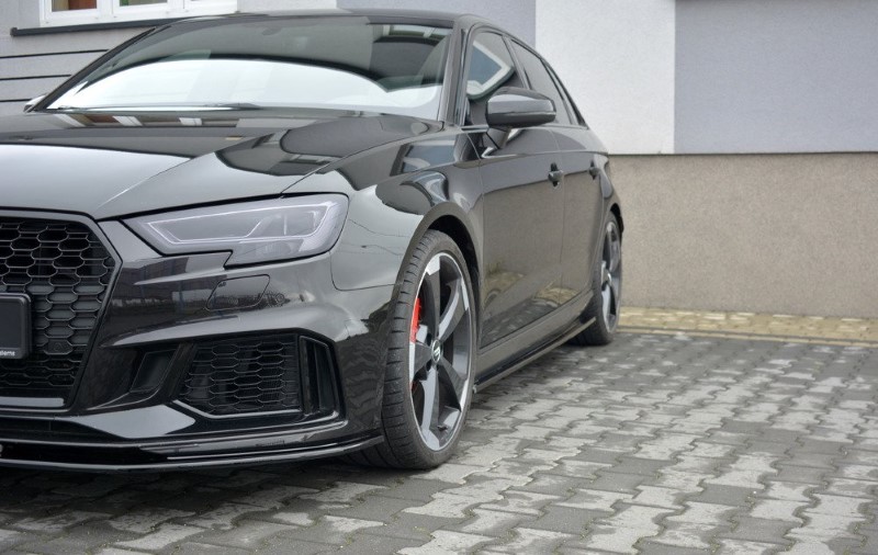 ZijSkirts Diffusers Audi RS3 8V FL Sportback Glanzend Zwart