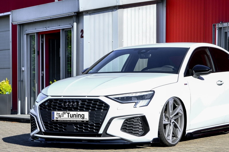 Voorspoiler Audi A3 8Y S3 S-Line Glans Zwart
