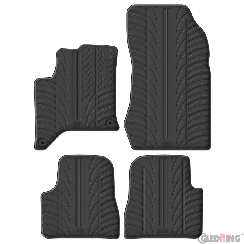Gledring Rubbermatten  Lancia Ypsilon (L21) MHEV 2024- (T profiel 4-delig + montageclips)