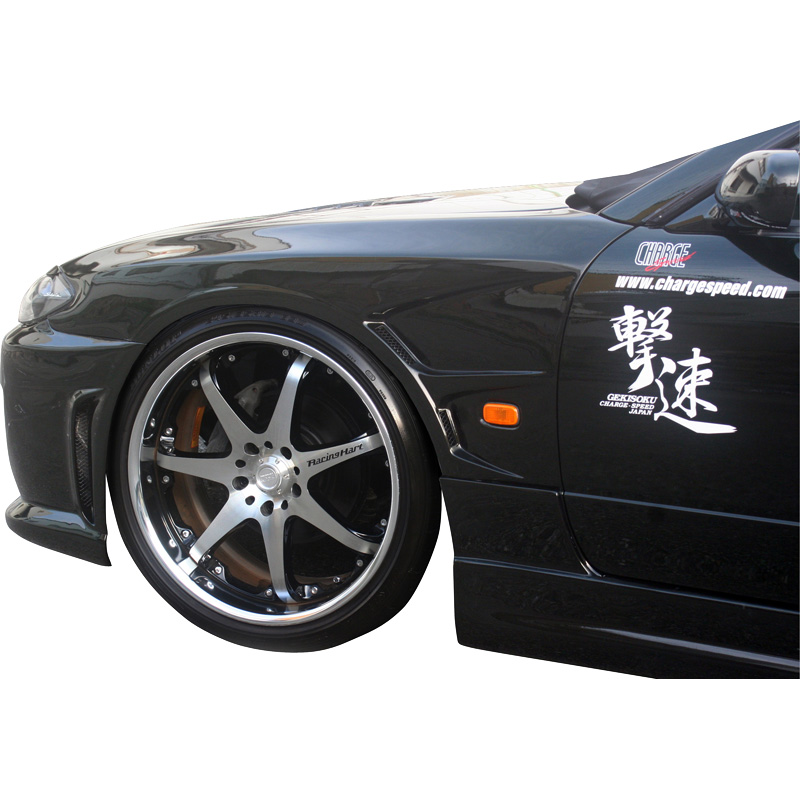 Chargespeed Voorspatborden  Nissan S15 240SX + intake (FRP)