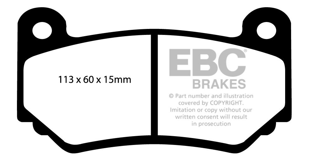 EBC Brakes MG TF 1.8 (160) 2002-2005 Remblokken voorzijde
