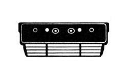 kentekenhouder BMW 5 serie E34, 1988-1996