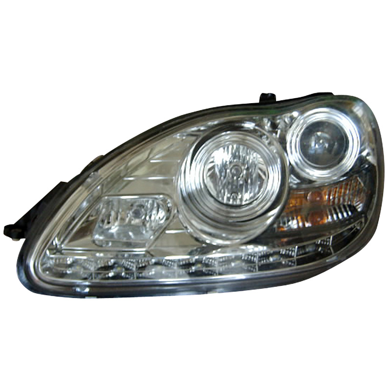Set Koplampen in DRL-Look  Mercedes-Benz S-Klasse W220 2001-2005 met OE Xenon - Chroom