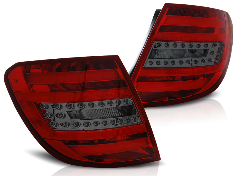 Achterlichten LED Mercedes Benz C W204 06-10 rood/smoke