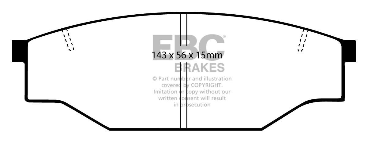 EBC Brakes VW BEDRIJFSWAGEN Taro 1.8 89-94 Remblokken voorzijde