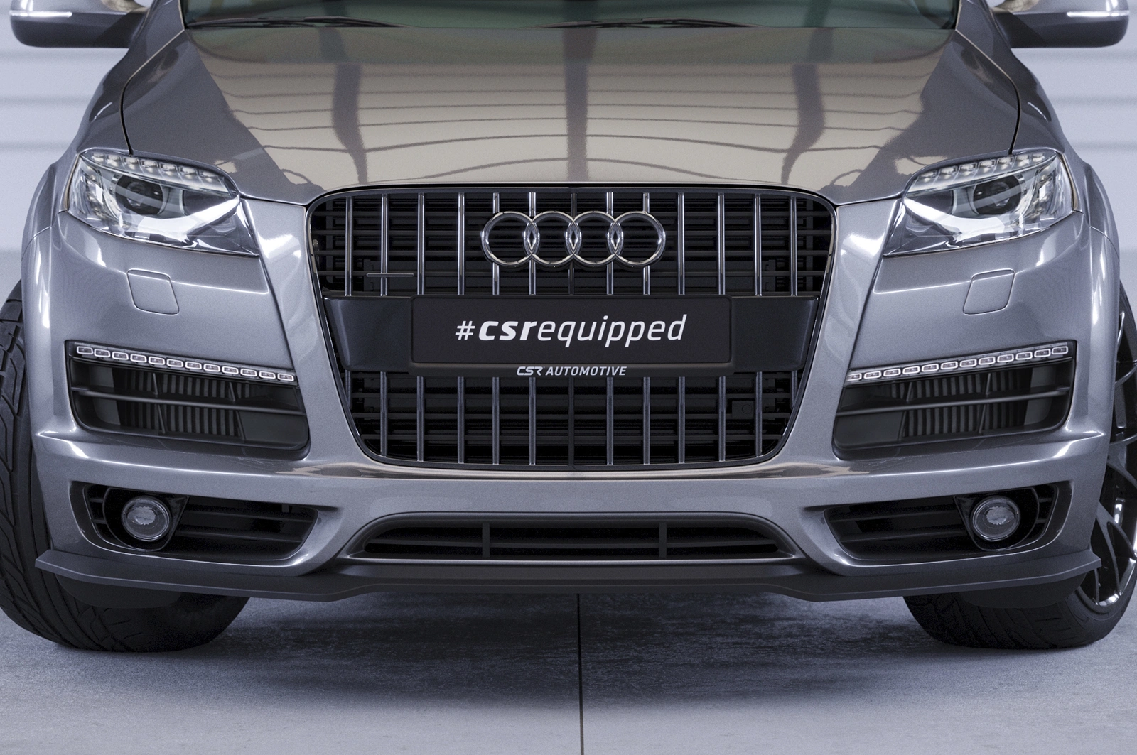 Voorspoiler Audi Q7 (4L) S-Line Glans Zwart – CSR Automotive