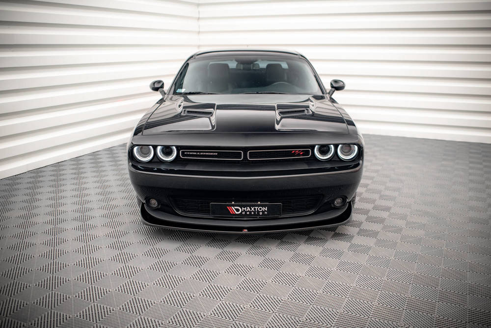 Voorspoiler Dodge Challenger RT MK3 FL Maxton Glanzend Zwart