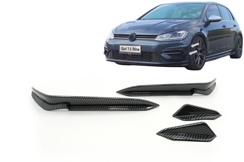 Canards VW Golf 7 R 17-20 Carbon Look