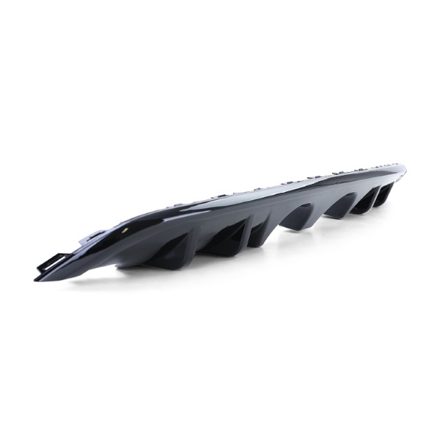 Achterbumper Diffusor VW Golf VI R32 Look Glans Zwart