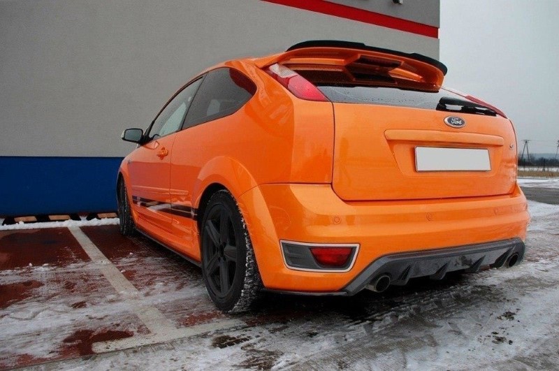 Achterzij Spoilers Ford Focus ST Mk2 V.2 Glanzend Zwart