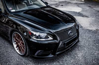 Voorspoiler Lexus LS Mk4 Facelift Glans Zwart