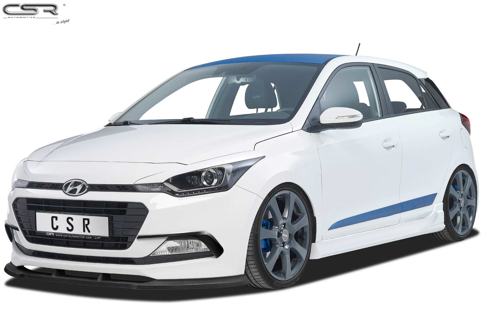 Voorspoiler Hyundai i20 Glans Zwart