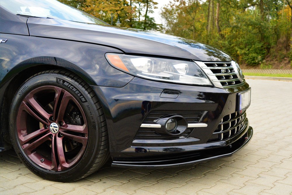 Voor Splitter VW Passat CC R-LINE  Glans Zwart