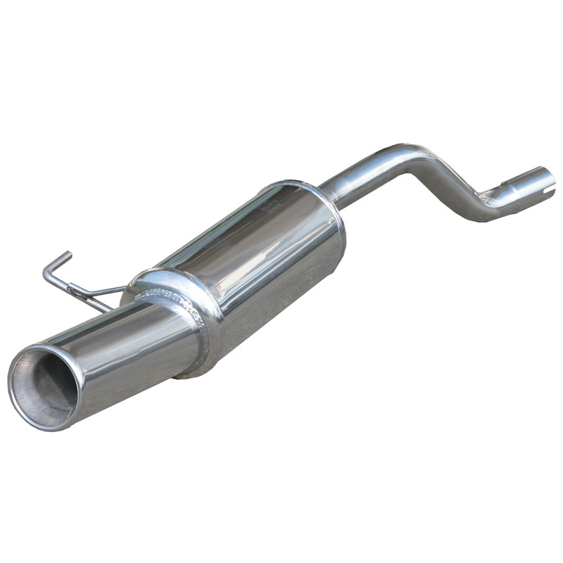 100% RVS Sportuitlaat  Renault Clio II 1.4 16v (98pk) 1999- 80mm