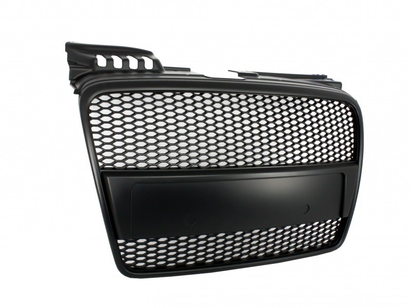 Grill Audi A4 B7 (2004-2008) RS4 Matte Black Embleemloos