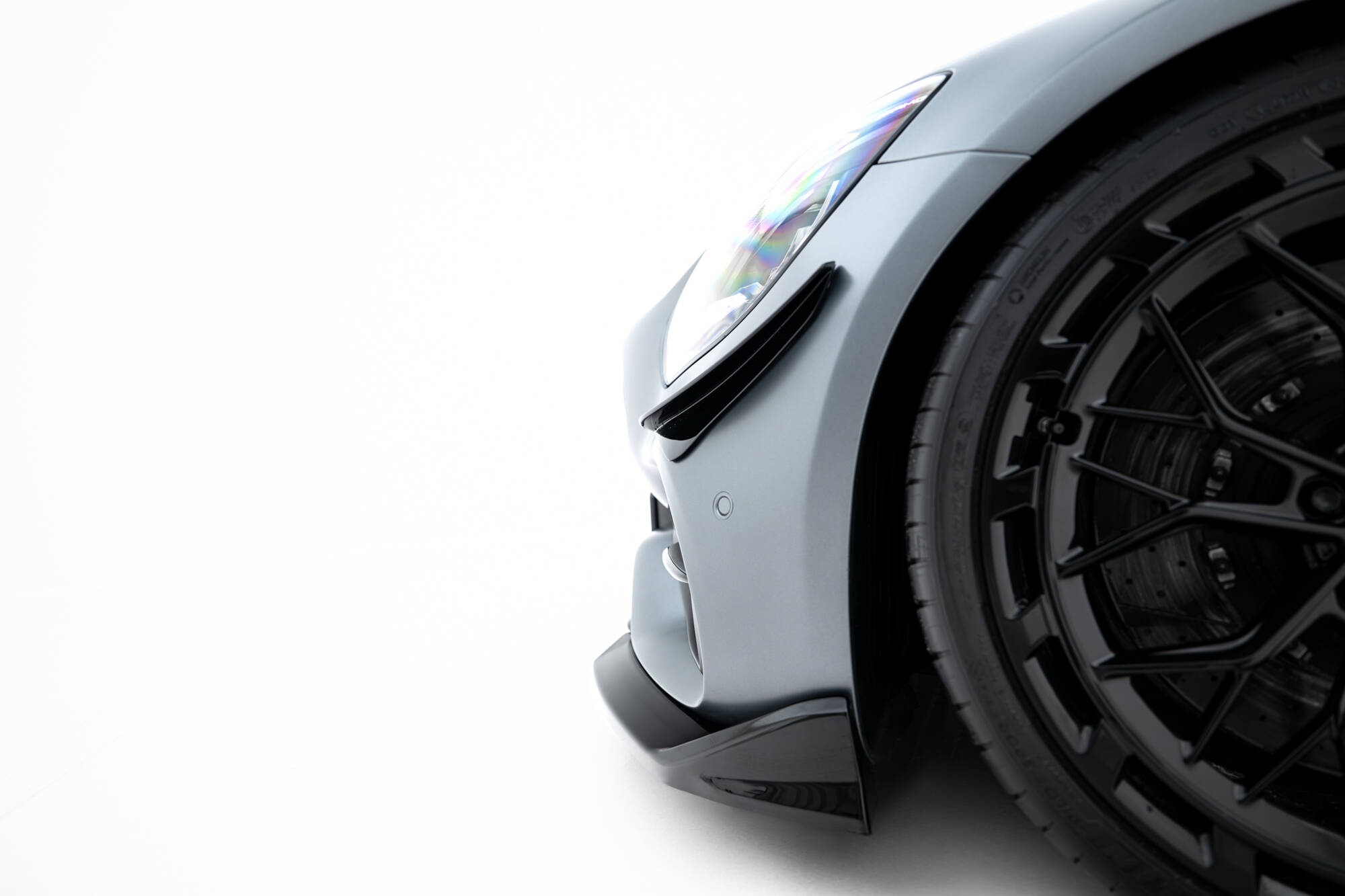 Voorbumper Spoilers Mercedes-AMG GT C C190 Facelift Maxton Glanzend zwart
