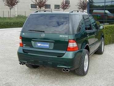 Uitlaat  MB W163 naar W164 AMG look