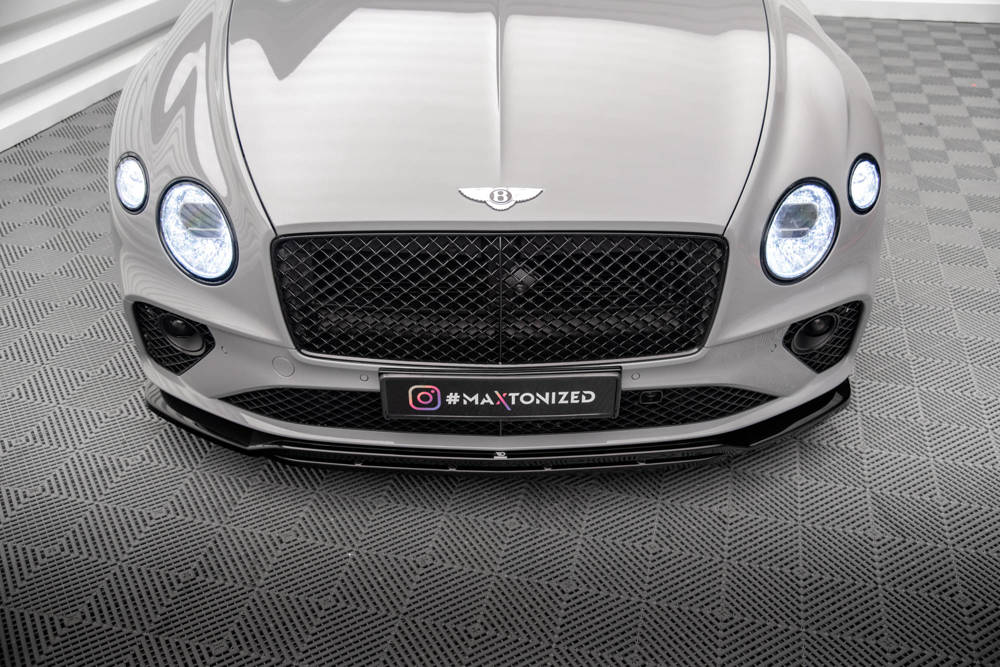 Voorspoiler Bentley Continental GT Mk3 Maxton Glans Zwart