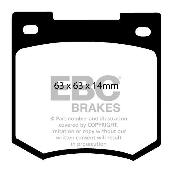 EBC Brakes OPEL Vectra B 2.2 TD 2000-2002 Remblokken voorzijde